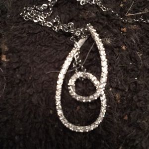 18k Diamond Pendent  Abstract Design 1.0 ct